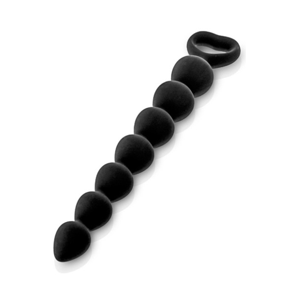 Chapelet plug anal noir 27cm 